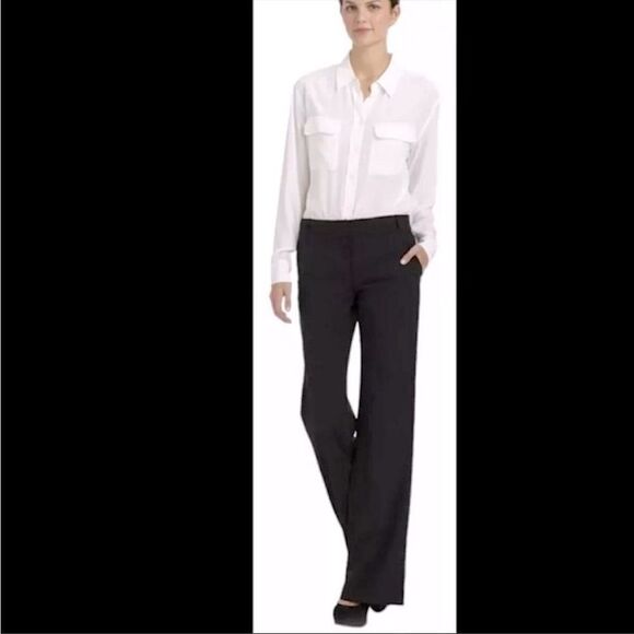 BCBG Maxazria Carly Black Dress Pants Wide Leg Sz. 4 - Picture 1 of 6